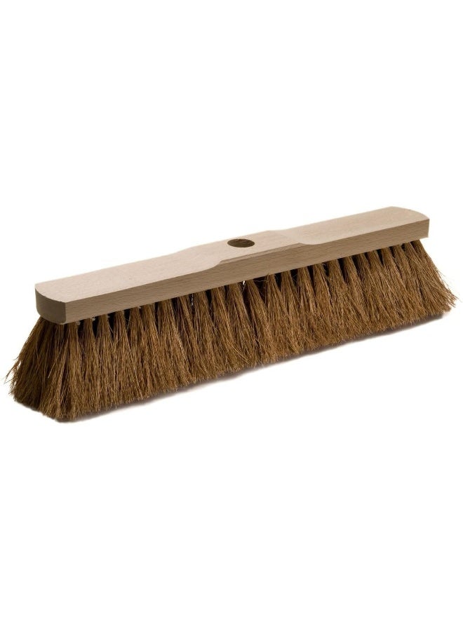 Poaker Broom With Natural Coco Bristles Soft And Stiff Sweeping Brush For Indoor/Outdoor Use - Image 3