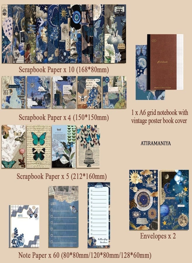GLADBACK 346pcs Vintage Scrapbook Stickers Pack for Art Journaling Bullet Junk Journal Planners DIY Paper Stickers Craft Kits Notebook Collage Album Aesthetic Sticker (Butterfly garden scraobook) - Image 5