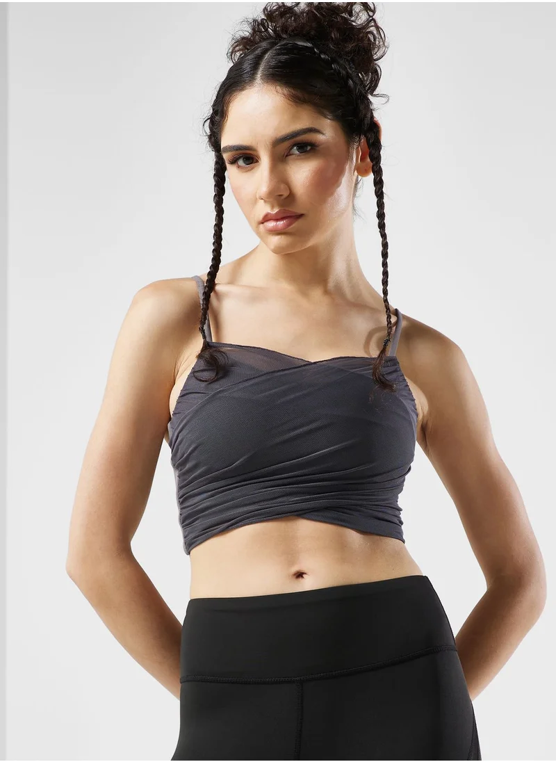 FRWD Ruched Detail Sports Bra