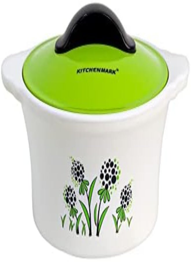 Winds Trading Orchid Design Printed Bpa-Free Kitchen Mark Rose Casserole With Handle (2000Ml, Green) - pzsku/ZDDA1FCA3E41937FE372BZ/45/_/1716203404/f0de5fff-9762-4e76-b8db-0ad04d743ec5