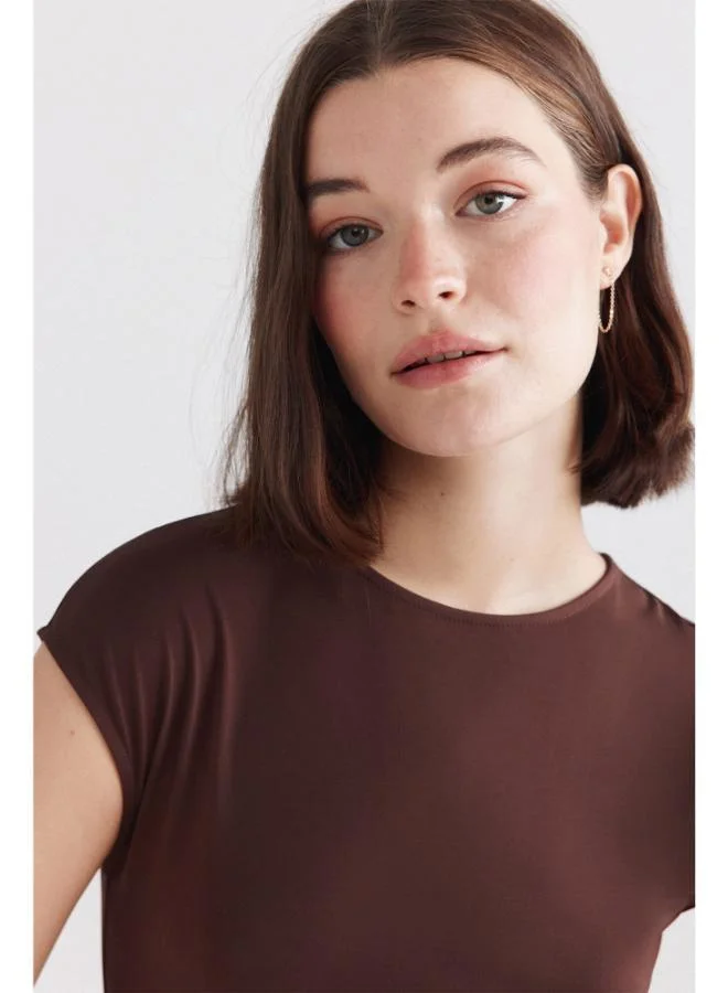 Springfield  Bimaterial midi dress for Women | Best Price UAE