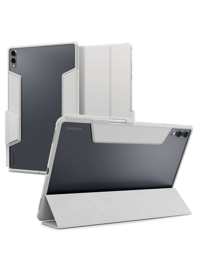 Spigen غطاء حماية فائق الهجين لجهاز سامسونج جالاكسي تاب S11 ألترا 14.6 بوصة (2025) غطاء ثلاثي الطيات خلفية شفافة مع حامل قلم S - رمادي - Image 1