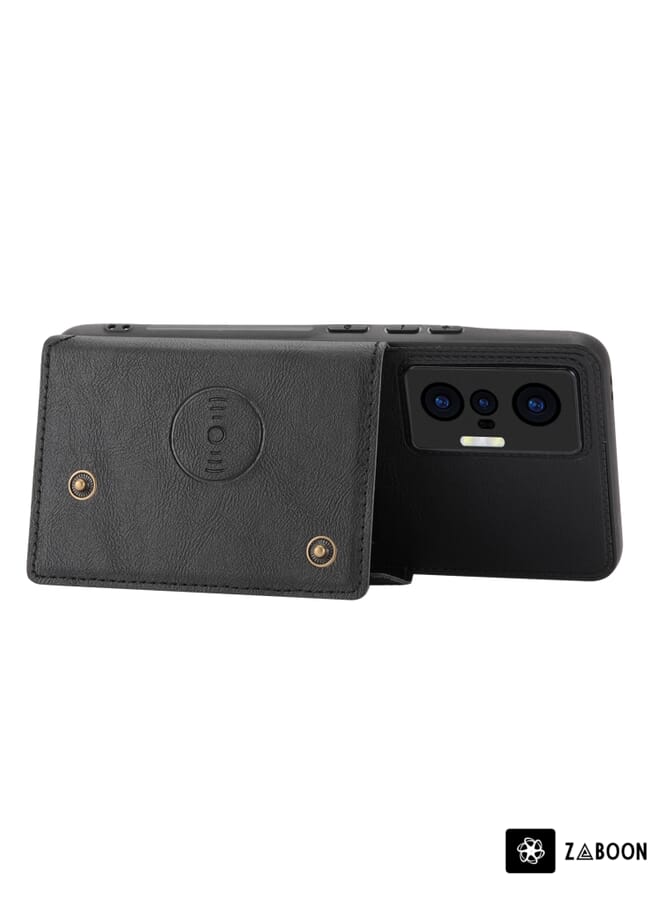 Zaboon Protective Case Cover For vivo X70 Double Buckle Card Slots Magnetic - Image 3