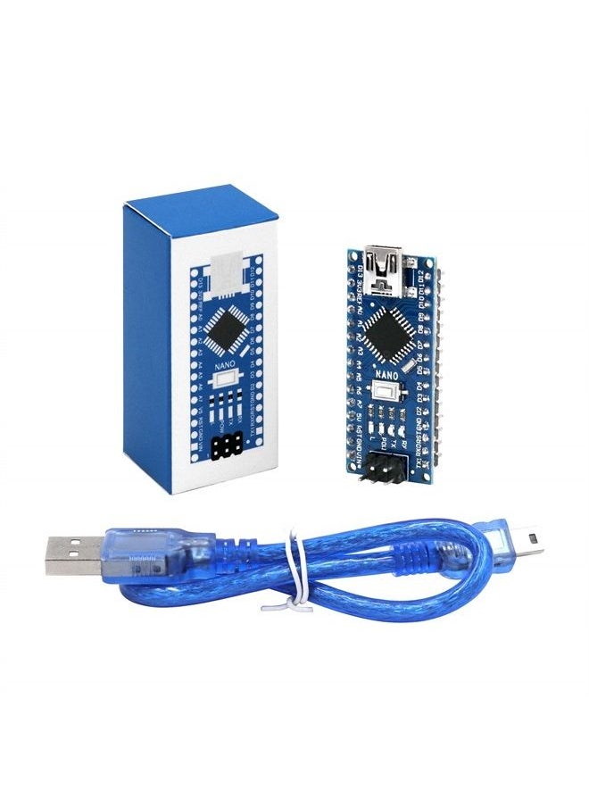 Nano V3.0, Nano Board ATmega328P 5V 16M Micro-Controller Board Compatible with Arduino IDE (Nano x 3 with USB Cable)