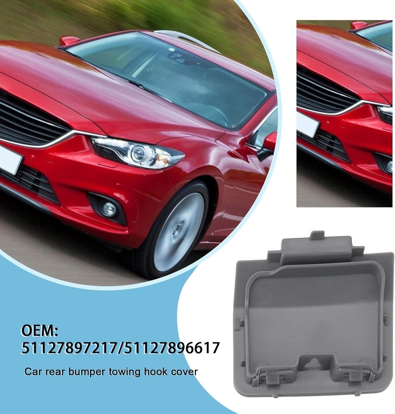 Micro Traders Car Rear Bumper Tow Hook Cover Cap Replacement for BMW E60 M Sport (2003-2010) - Image 2