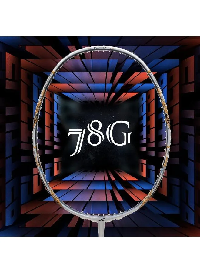 هندرد مضرب تنس الريشة فلاتر زووم من ألياف الكربون غير مشدود مع غطاء كامل للاعبين المتوسطين