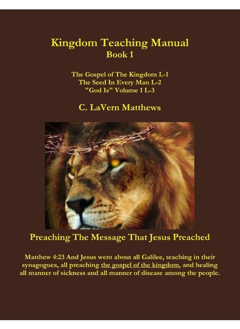 Kingdom Teaching Manual Book 1
