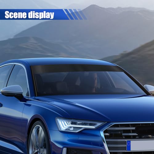 YoRise Car Windshield Banner Sticker Decal, Waterproof Vinyl Auto Front Window Tint Strip, Universal Vehicle Exterior Windscreen Sun Visor Decoration Sticker for Trucks, SUVs, Cars(Matte) - Image 4