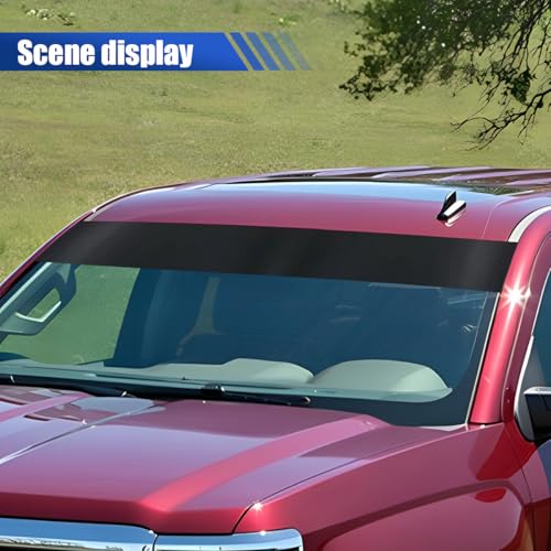 YoRise Car Windshield Banner Sticker Decal, Waterproof Vinyl Auto Front Window Tint Strip, Universal Vehicle Exterior Windscreen Sun Visor Decoration Sticker for Trucks, SUVs, Cars(Matte) - Image 3