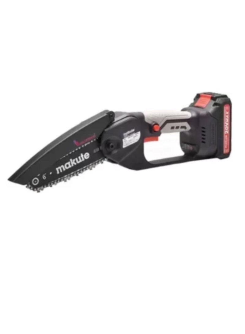 ماكيوت مجموعة أدوات الحدائق 3 في 1 قاطعة الفرشاة والتقليم مع بطاريتين 20 فولت، متعددة الوظائف وخفيفة الوزن لتقليم الأشجار وقطع الحطب وتقليم فروع الشجيرات والزهور والمزيد (P3-DC01-2B) - Image 4