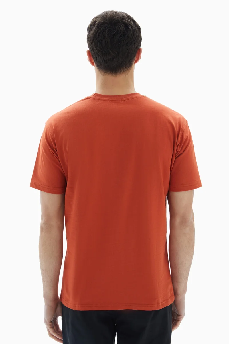 Wecre8 Orange "Talent" Embossed T-shirt By WECRE8