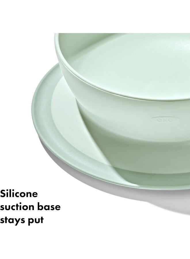OXO Tot Stick and Stay Suction Bowl - Opal - Image 5