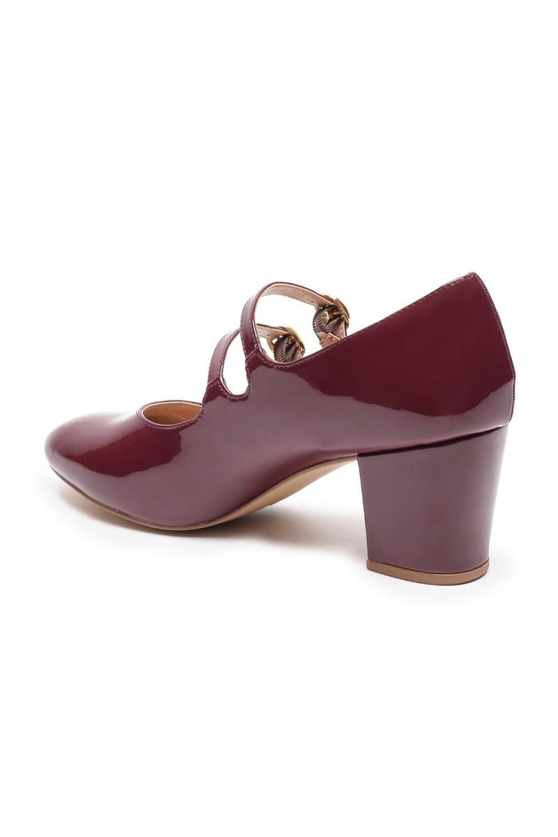 Van Heusen_Womens__Mary Janes_(VWFTWCLTSMU047V_Maroon_UK5_EURO38) - Image 4