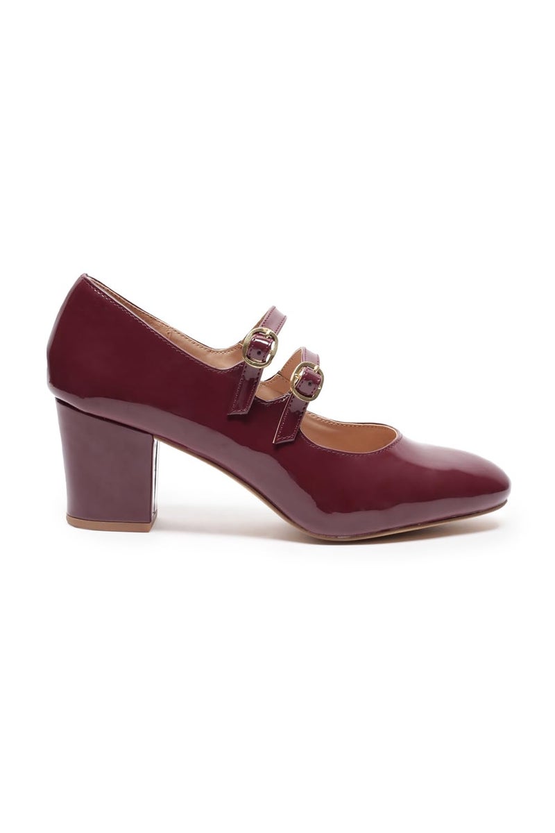 Van Heusen_Womens__Mary Janes_(VWFTWCLTSMU047V_Maroon_UK5_EURO38) - Image 3