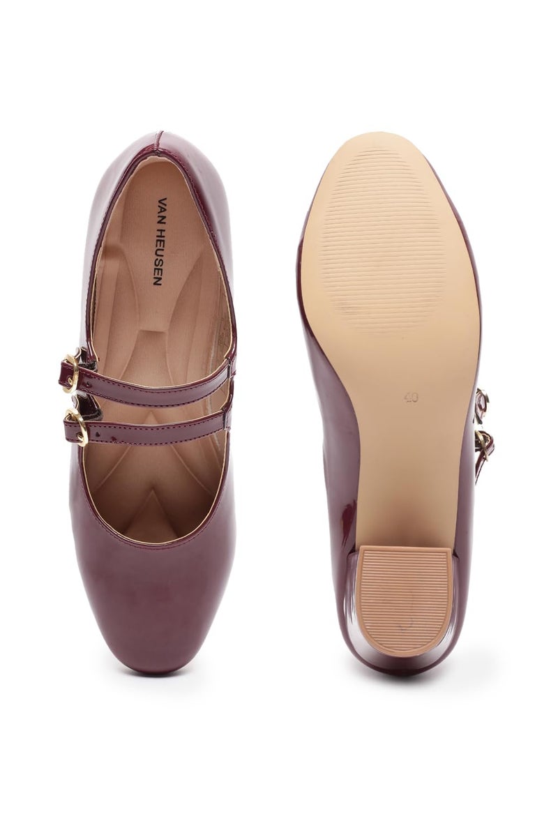 Van Heusen_Womens__Mary Janes_(VWFTWCLTSMU047V_Maroon_UK5_EURO38) - Image 5