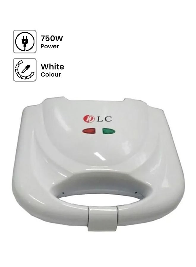 دي إل سي  جهاز صنع ساندويشات بقوة 750 وات 750 W DLC-600 أبيض - Image 1