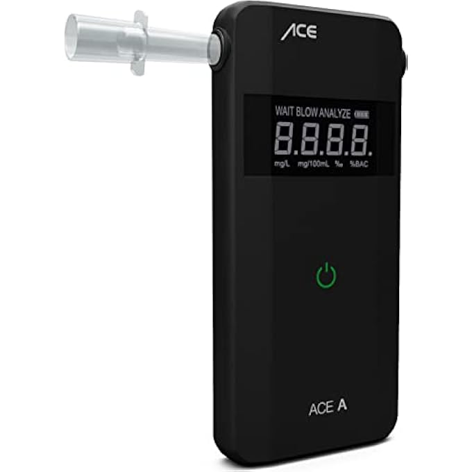 rayihni AF-20 Alkoholtester - A - Polizeigenauer Promilletester zur Atemalkohol-Kontrolle - inkl. Batterien - Image 2