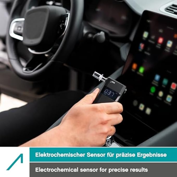 rayihni AF-20 Alkoholtester - A - Polizeigenauer Promilletester zur Atemalkohol-Kontrolle - inkl. Batterien - Image 3