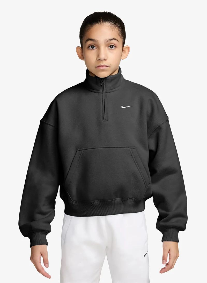 Nike Youth Nsw Studio Fleece Zip-Top