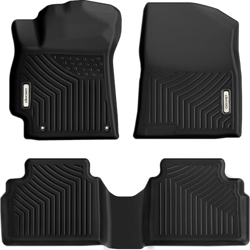 OEDRO Floor Mats Fit for 2021-2024 2025 Hyundai Elantra Sedan Front 1st & 2nd Seat, Custom Fit All Weather Protection Car Mats TPE Accessories - Image 1
