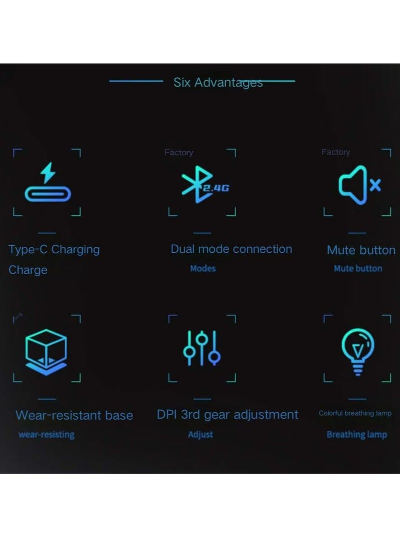 RGB Bluetooth gaming mouse - Image 3