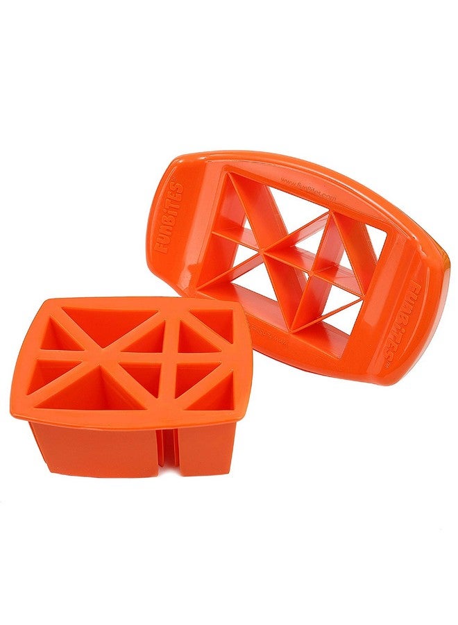 FunBites Food Cutter for Kids, Orange Triangles - Image 3