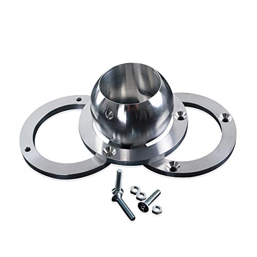 XTPTFABS Universal Billet Aluminum Steering Column Swivel Floor Mount Compatible with 2" Columns SBC BBC 350.Vehicles with 2" Diameter Steering Columns - Image 3