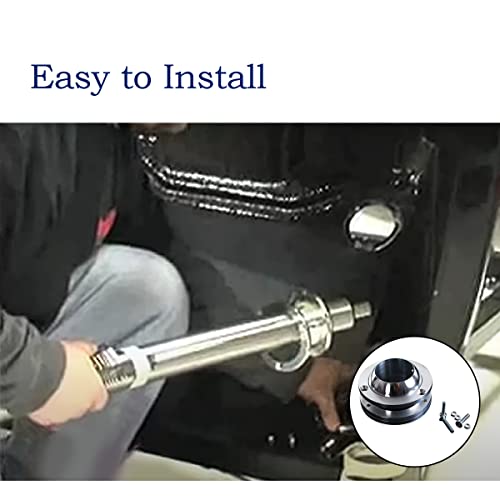 XTPTFABS Universal Billet Aluminum Steering Column Swivel Floor Mount Compatible with 2" Columns SBC BBC 350.Vehicles with 2" Diameter Steering Columns - Image 2