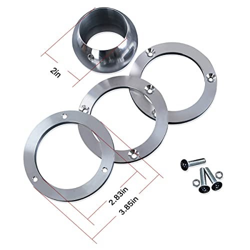 XTPTFABS Universal Billet Aluminum Steering Column Swivel Floor Mount Compatible with 2" Columns SBC BBC 350.Vehicles with 2" Diameter Steering Columns - Image 4