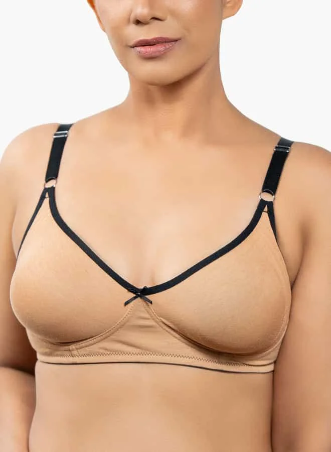 Aadaraya 3Pk Moulded Stitch Line Bra For Female