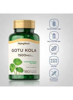 Piping Rock Gotu Kola 1500Mg  180 Capsules  Concentrated Herbal Extract  Nongmo Gluten Free Supplement  - Image 4