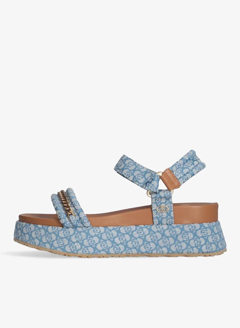 Liu Jo Monogram platform sandals