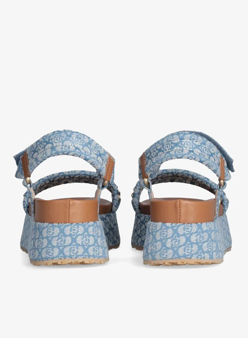 Liu Jo Monogram platform sandals