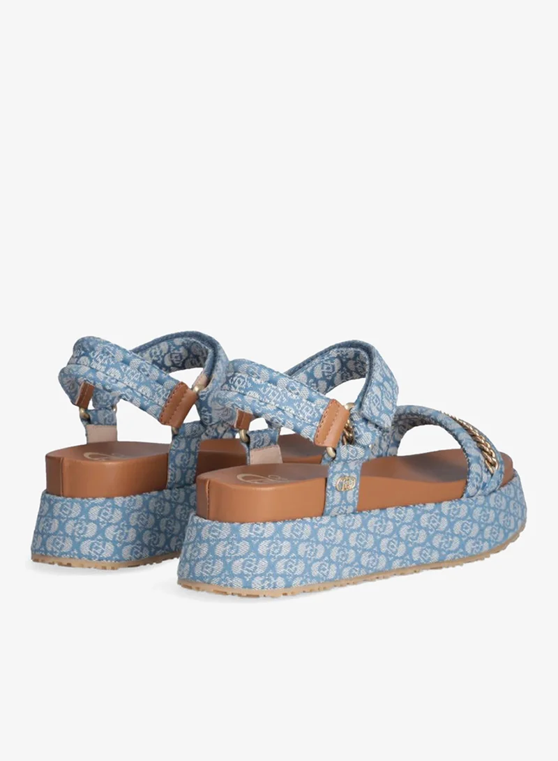 Liu Jo Monogram platform sandals