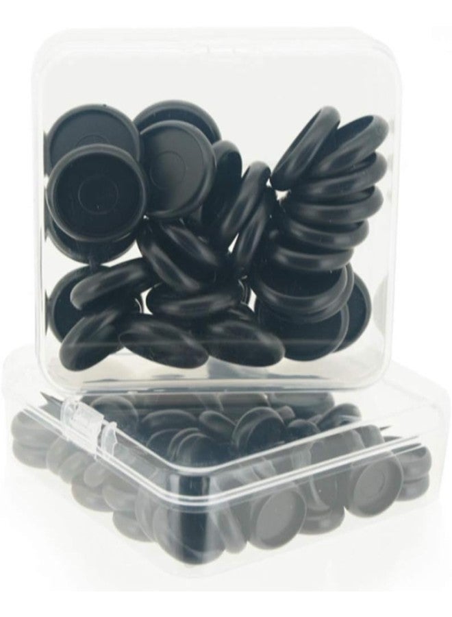 silvercnc 110 Pieces ABS Black Binding Discs on Loose-Leaf Notebook DIY Supplies  - Image 5
