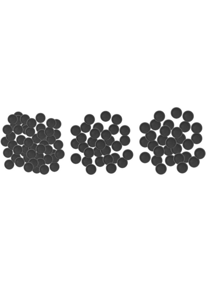 silvercnc 110 Pieces ABS Black Binding Discs on Loose-Leaf Notebook DIY Supplies  - Image 1