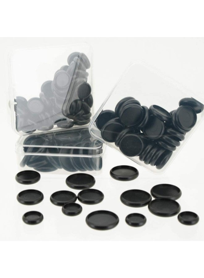 silvercnc 110 Pieces ABS Black Binding Discs on Loose-Leaf Notebook DIY Supplies  - Image 2