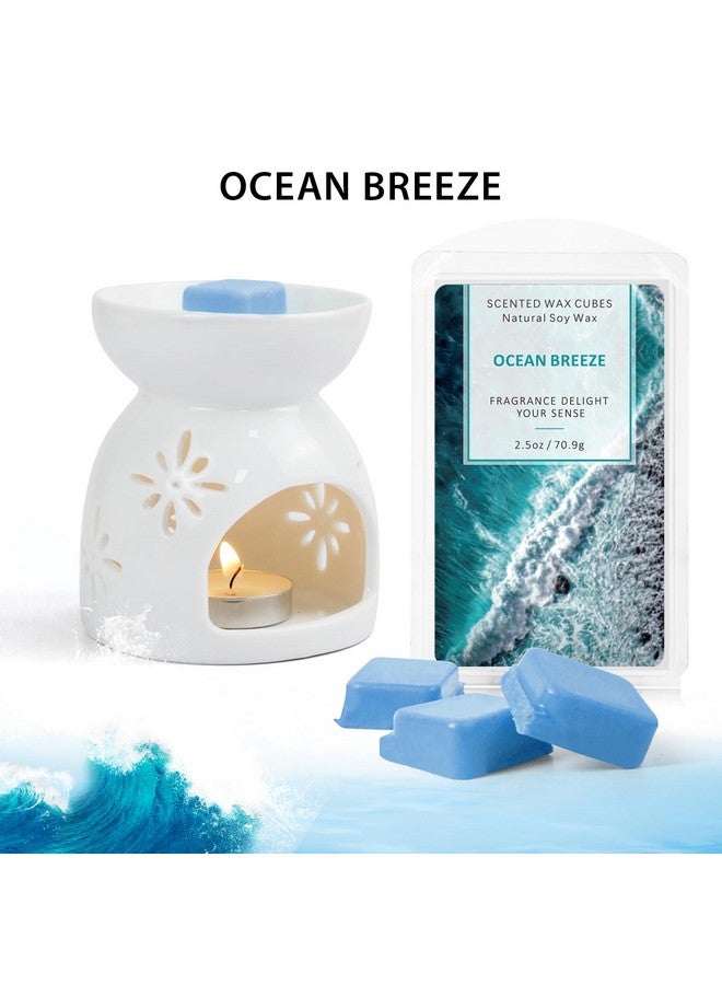 SCENTORINI Wax Melts Wax Cubes, Soy Wax Cubes for Wax Warmer, Ocean Breeze, Fresh Linen, Bohemia Forest, Winds in Summer, 4 x 2.5 oz - Image 1
