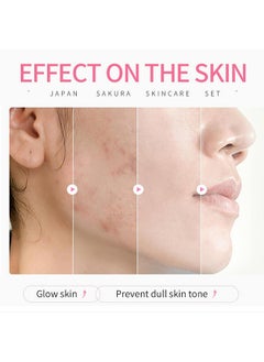 FirstFly Skin Care Sets for Women/Girls JAPAN SAKURA Beauty Gift Sets Skincare Kit with Cleanser, Serum, Eye Cream, Face Cream Travel Pamper Sets for Women Gifts,Skin Care Sets & Kits  - Image 5