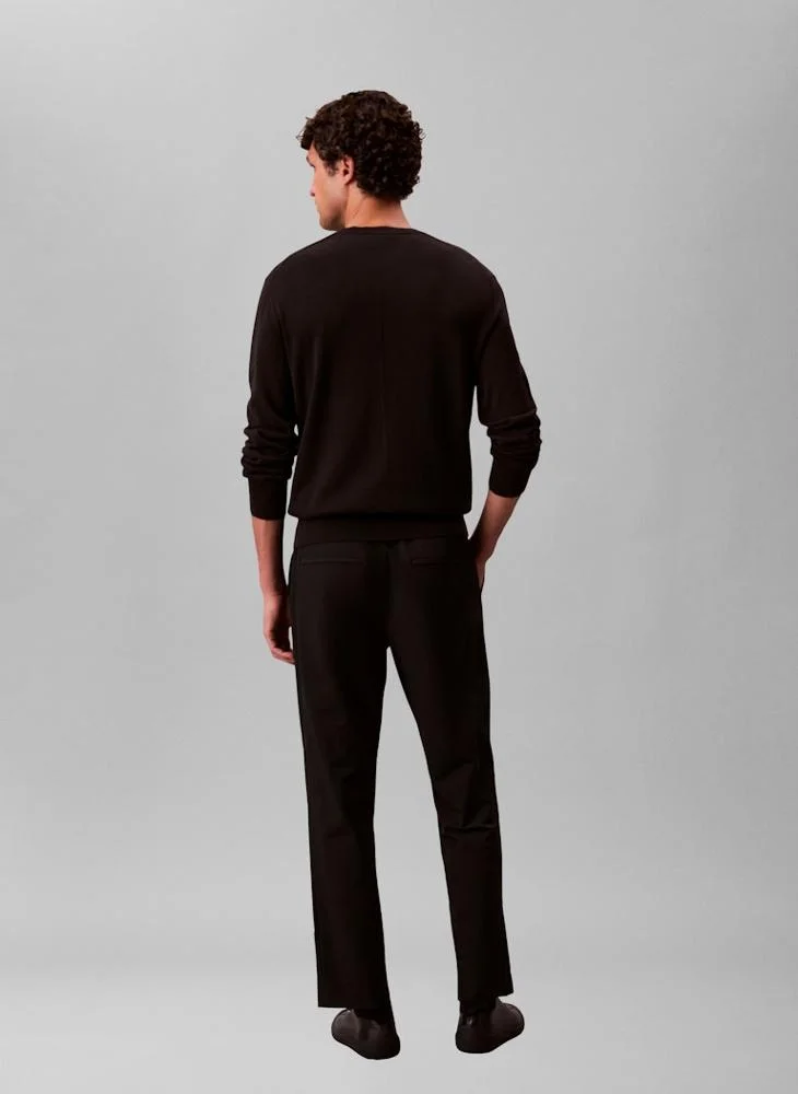 كالفن كلاين بنطلون مستقيم بقماش دوبي مطاطي