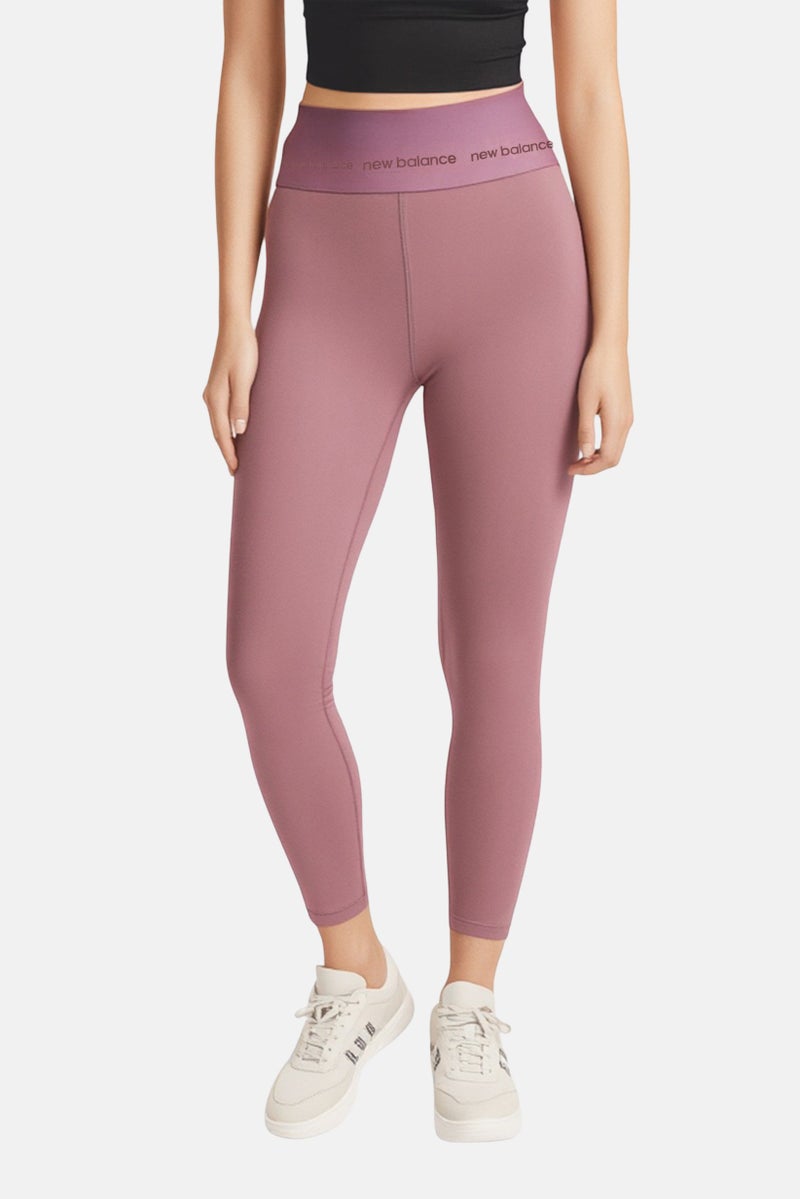 New Balance Women Sportswear Fit Outdoor Leggings, Pink - Image 1