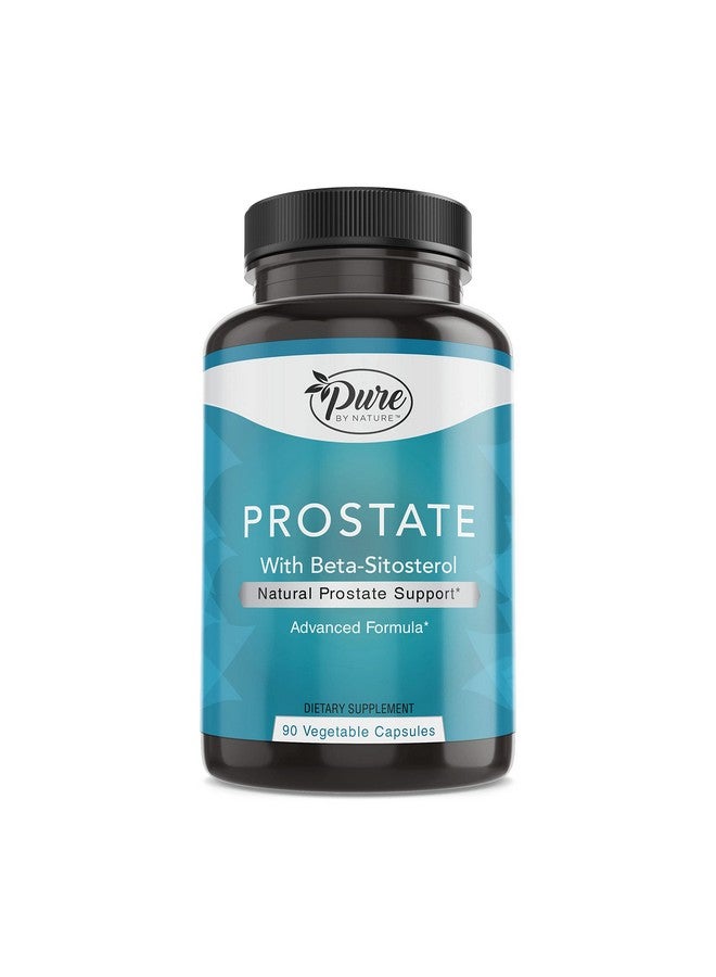 Pure By Nature Beta Sitosterol Supplement, Prostate Support Capsules for Men with Zinc, May Help with Frequent Urination & May Support Good Sleep, 90 Capsules - Image 1