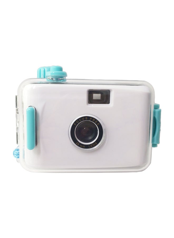 White Green Shell Film Camera Fixed * Surface Fixed * Pattern Classic Retro Practical Multiple Gift Camera-Color:White Green Shell  - Image 1
