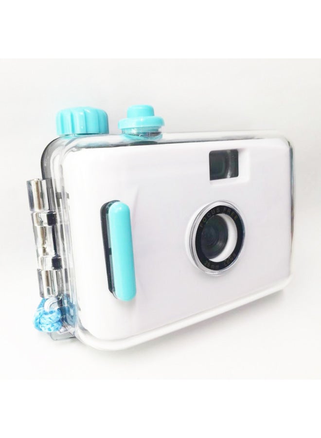 White Green Shell Film Camera Fixed * Surface Fixed * Pattern Classic Retro Practical Multiple Gift Camera-Color:White Green Shell  - Image 3