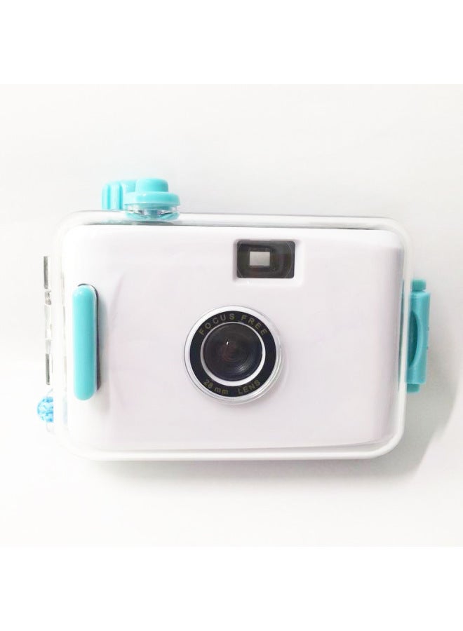 White Green Shell Film Camera Fixed * Surface Fixed * Pattern Classic Retro Practical Multiple Gift Camera-Color:White Green Shell  - Image 2