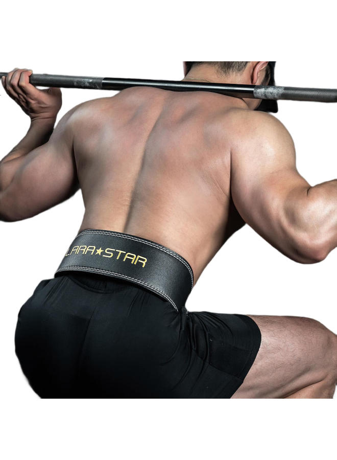 LAURASTAR حزام رفع الأثقال لورا ستار Ls0893 مع مشبك سريع التحرير احترافي لرفع الأثقال للياقة البدنية القرفصاء الرفعة المميتة غير Sbd أسود Xs - Image 3