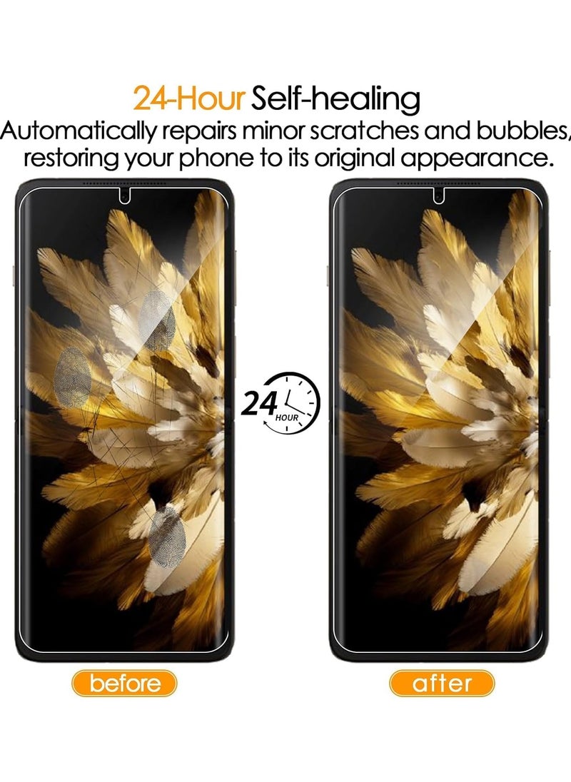 General - OPPO Find N3 Flip Screen Protector, [2+2+2PCS] Flexible TPU Full Coverage Soft Film, Clear Scratch Resistant + Tempered Glass Film on The Back and Camera Protector Lens - Image 1