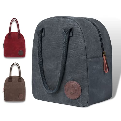 ASEBBO Lunch Tote Bag Box for Professional Women Men Reusable Insulated, Leakproof Waterproof Thermal Cooler Food Handbags High Capacity for Travel Work Picnic (Elegant Gray) - Image 1