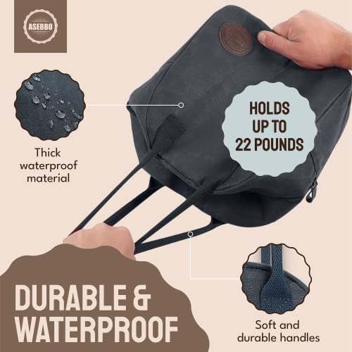 ASEBBO Lunch Tote Bag Box for Professional Women Men Reusable Insulated, Leakproof Waterproof Thermal Cooler Food Handbags High Capacity for Travel Work Picnic (Elegant Gray) - Image 4