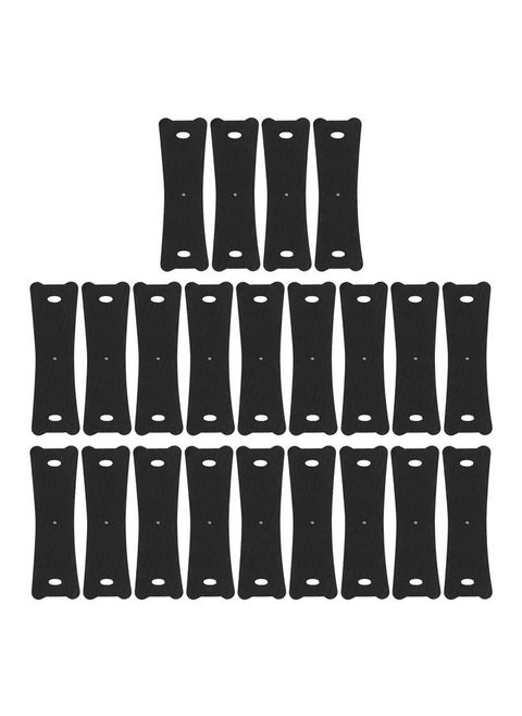 20pcs Professional Slingshot Pouch Microfiber Leather Slingshot Replacement Band Pocket for Hunting Shooting Games